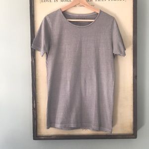 DSTLD Grey Cotton T-Shirt